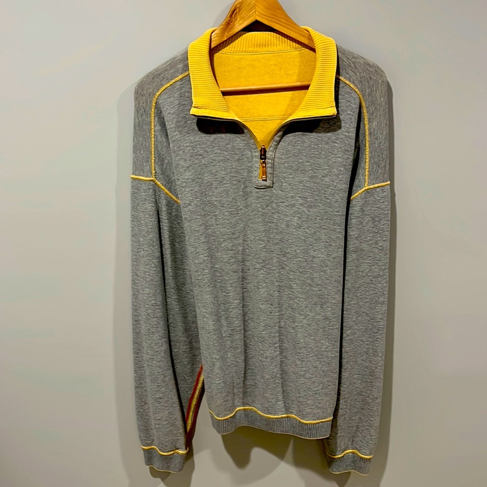 TOMMY BAHAMA COTTON REVERSIBLE SWEATER